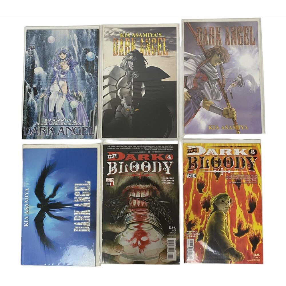 The Dark Bloody Vertigo Comics And Dark Angel Kia Asamiya Comic Books Lot